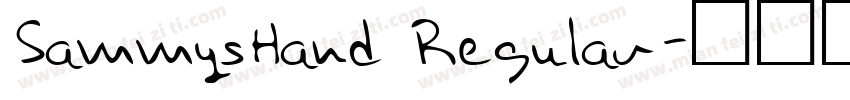 SammysHand Regular字体转换